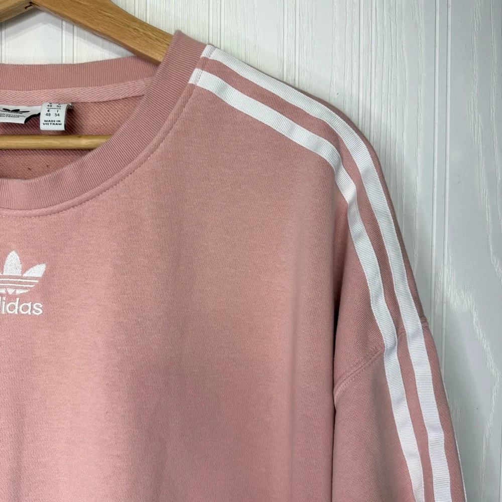 Adidas crop pink sweatshirt size XL - Picture 4 of 7